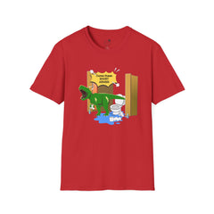 Funny Dinosaur Bathroom Humor T-Shirt