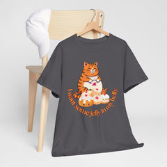 "I Want Some Jelly In My Belly"T-Shirt — Cute Cat Donut Design