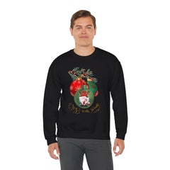 "Joy to the World" Holiday Knome Pullover Ornament Crewneck Sweatshirt