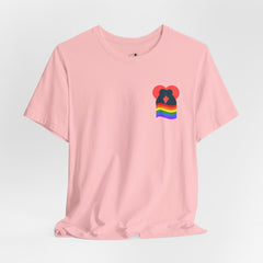 Pride Heart Pocket Tee — Rainbow LGBTQ+ Short Sleeve T-Shirt
