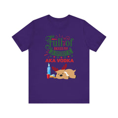 Christmas Full of holiday spirit AKA VODKA Reindeer Tee