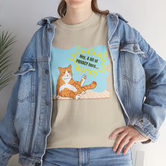 Hey Can I Get a Bit of PRIVACY Here..Orange Cat Graphic T-Shirt