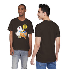 "Ohwoooo happy day!"  Happy Dog with treat delivery T‑Shirt — Pet Gift