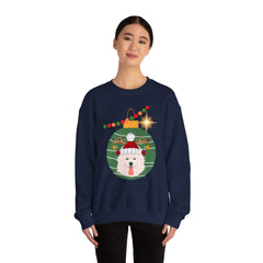 Christmas Theme Unisex Heavy Blend™ Crewneck Sweatshirt Customizable