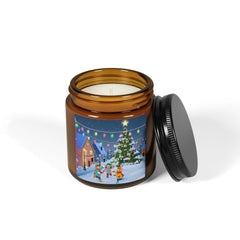 Holiday Scented Soy Candle (Multi-Size, Amber Jar)