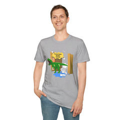 Funny Dinosaur Bathroom Humor T-Shirt