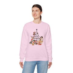 Merry Woofmas Christmas Tree Crewneck Sweatshirt