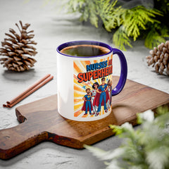 Nurses Are Superheroes Coffee Mug M/F — Colorful 11oz/15oz Gift