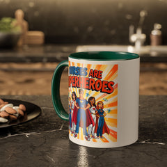 Nurses Are Superheroes Coffee Mug M/F — Colorful 11oz/15oz Gift