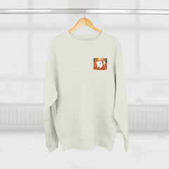 Autumn Samoyed Sweatshirt 2 sided design— Cute White Dog Fall Crewneck