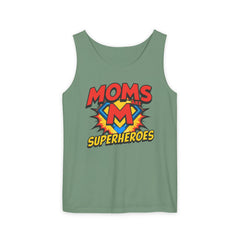 Mom’s Superheroes Tank Top Comic Book Style Shirt