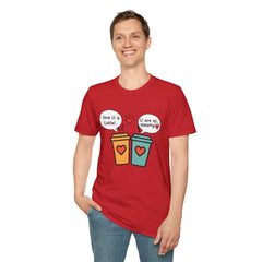 "I love U a Latte" Cute Coffee Pun Tee Couple T-Shirt