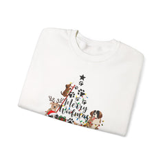 Merry Woofmas Christmas Tree Crewneck Sweatshirt