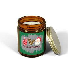 Christmas Scented Candles, Coconut Apricot Wax (4oz, 9oz)