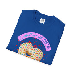 Sprinkled With Love Heart Donut Graphic Tee
