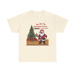 Santa “ho-ho-ho and a bottle of Rum…CRAP” Holiday Tee shirt