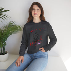 Couple Stick Figure Sweatshirt – Cute Heart Walk Valentine Crewneck