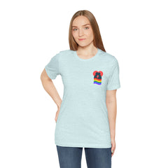 Pride Heart Pocket Tee — Rainbow LGBTQ+ Short Sleeve T-Shirt
