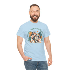 "Not All Family Members Walk on Two Feet" Cute Cat Family Graphic Tee