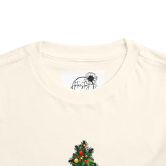 Toddler Tee — Cute Christmas Family Pets Under Festive Tree Holiday Shirt