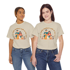 "Not all family members walk on two feet" Dog Lover Family T-Shirt