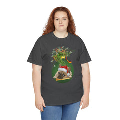 Christmas Pug Ornament and Mistletoe T-Shirt