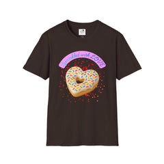 Sprinkled With Love Heart Donut Graphic Tee