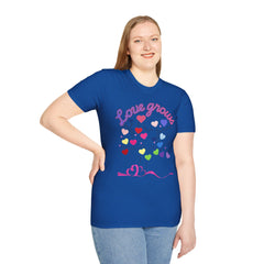 Love Grows Heart Tree T-Shirt — Colorful Heart Family Tee