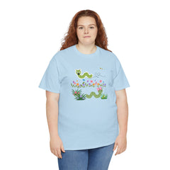 Cute Garden Worm Whimsical Springtime Tee
