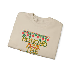 Sweatshirt - "Ho Ho Ho Pour The Merlot" Christmas Wine Crewneck