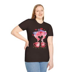 So Steamy Coffee T‑Shirt — Cute Couples/Coffee Lover Tee
