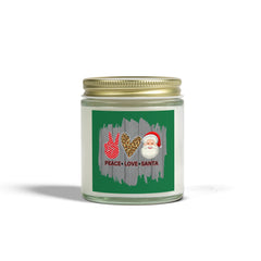 Christmas Scented Candles, Coconut Apricot Wax (4oz, 9oz)