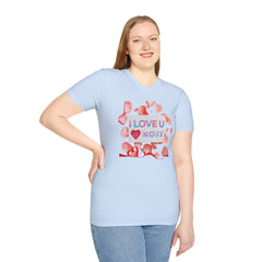 I Love U Most Floral T-Shirt — Romantic Valentine’s Day Tee