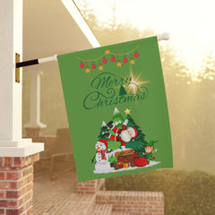 Garden & House Banner Christmas Theme