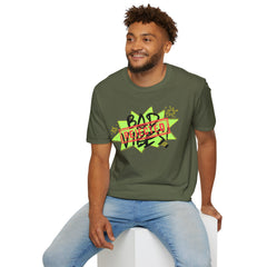 Bad Vibes Rejected T-Shirt — Neon Streetwear Graphic Tee