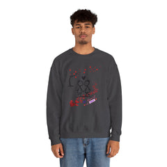 Couple Stick Figure Sweatshirt – Cute Heart Walk Valentine Crewneck