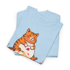 "I Want Some Jelly In My Belly"T-Shirt — Cute Cat Donut Design