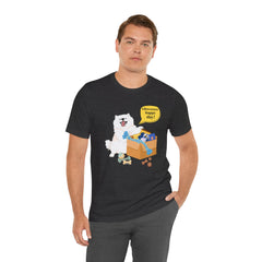 "Ohwoooo happy day!"  Happy Dog with treat delivery T‑Shirt — Pet Gift