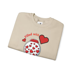Filled with Love Unisex Heavy Blend™ Crewneck Sweatshirt