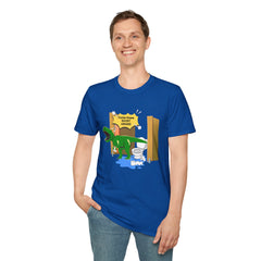 Funny Dinosaur Bathroom Humor T-Shirt