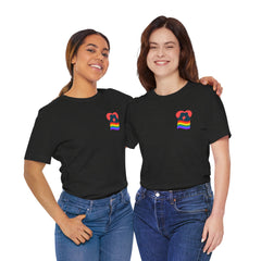 Pride Heart Pocket Tee — Rainbow LGBTQ+ Short Sleeve T-Shirt