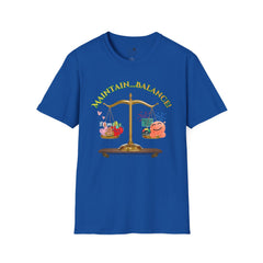 Maintain Balance - Love, Life, Health Equals Happiness Scale Design