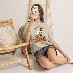 Halloween Witchy Samoyed — Cute Spooky Pumpkin Cauldron Tee