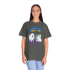 Hanukkah Dog T-Shirt — Cute Menorah & Dreidel Holiday Tee