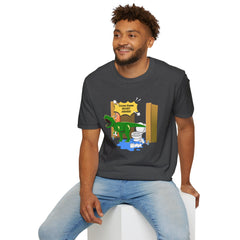 Funny Dinosaur Bathroom Humor T-Shirt