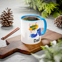 Dad Coffee Mug — "Crushin' SH!t" Blue Rock Gamer Mug (11oz & 15oz)