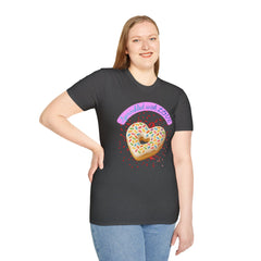 Sprinkled With Love Heart Donut Graphic Tee