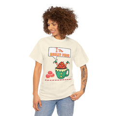 I'm Really Fine Tee — Cute Elf in a coffee cup Graphic T-Shirt