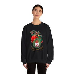"Joy to the World" Holiday Knome Pullover Ornament Crewneck Sweatshirt