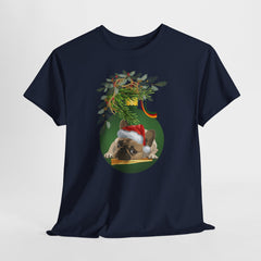 Christmas Pug Ornament and Mistletoe T-Shirt